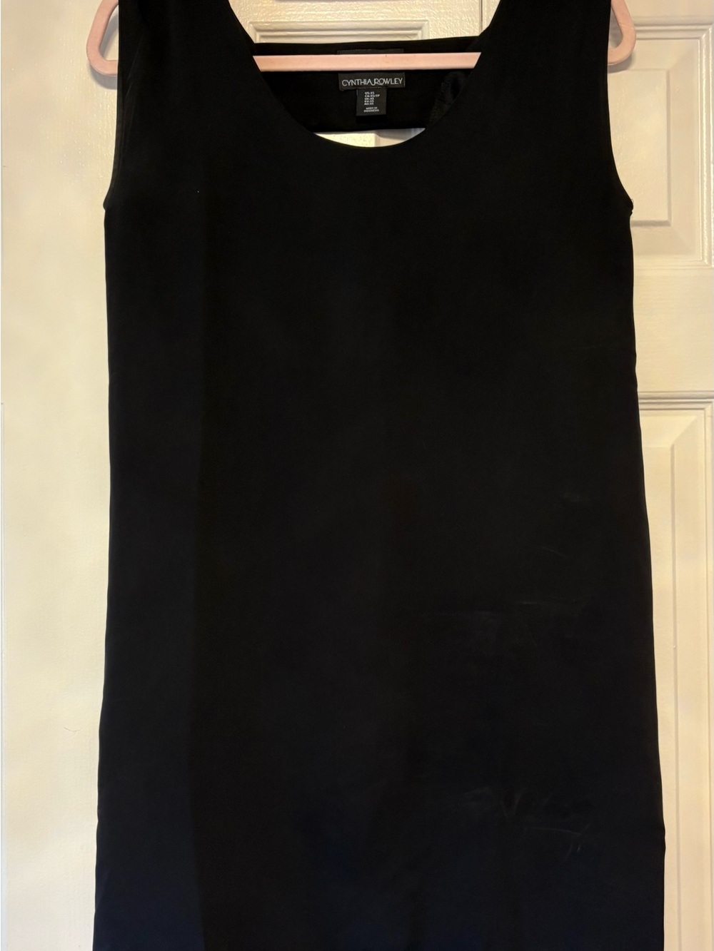 Cynthia Rowley Black Scoop Neck Sleeveless Dress.XS